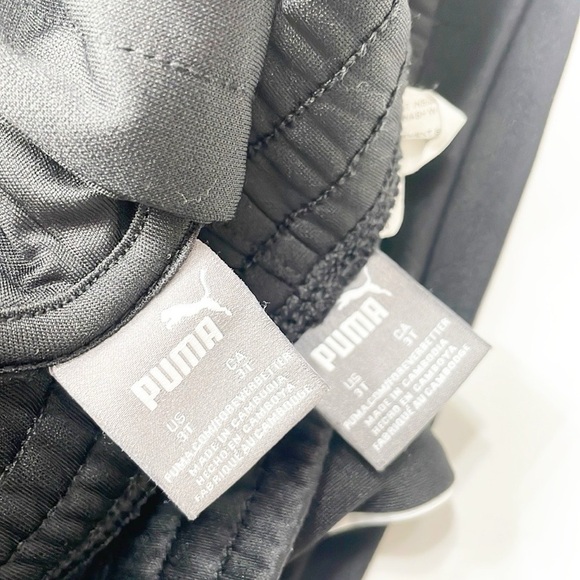 Puma toddler boys zip up jacket with hood + sweatpants matching set - Picture 3 of 3